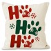 Christmas striped pillow cover linen black cat print pillowcase home holiday decoration cushion cover