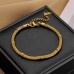 Elegant and niche design, hollowed out cylindrical chain, gold bead tassel pendant, titanium steel jewelry necklace