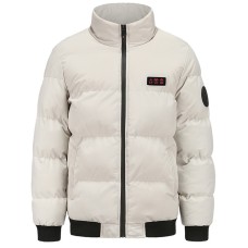 Men's winter intelligent constant temperature USB three control seven zone heating cotton jacket hooded electric heating warm cotton jacket