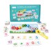 Early education puzzle children caterpillar calculation clip bead color cognition concentration training toy