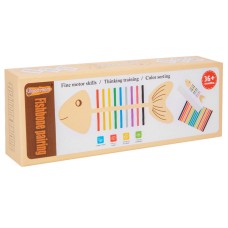 Fish bone Montessori teaching aids for fine motor training, color matching early education toys for young children