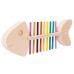 Fish bone Montessori teaching aids for fine motor training, color matching early education toys for young children