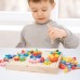 Children's Wooden Early Education Kindergarten Color Recognition Matching Nut Gear Mushroom Nail Assembly Toy