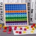 Christmas toy gift Montessori math teaching aids 1-100 number continuous board sorting board wooden hundred number board children's early education puzzle toys