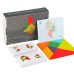 Christmas toys, gifts, fun tangram puzzles, teaching aids for children's early education and puzzle solving, 3D three-dimensional DIY geometric shape puzzle toys