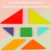 Christmas toys, gifts, fun tangram puzzles, teaching aids for children's early education and puzzle solving, 3D three-dimensional DIY geometric shape puzzle toys