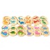 Christmas Toy Gift Dinosaur Find Same Game Children's Puzzle Dinosaur Cognitive Concentration Memory Ability Training Wooden Toy