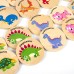 Christmas Toy Gift Dinosaur Find Same Game Children's Puzzle Dinosaur Cognitive Concentration Memory Ability Training Wooden Toy
