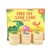 Christmas Toy Gift Dinosaur Find Same Game Children's Puzzle Dinosaur Cognitive Concentration Memory Ability Training Wooden Toy