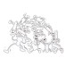 Christmas toy gift mini irregular little person stacking high children's early education puzzle balance stacking music focus training building block toys