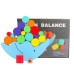 Christmas toy gift, wooden moon, balance beam, building block toy, children's early education, puzzle, stacking, building, tower building, parent-child interactive game Christmas toy gift, wooden moon, balance beam, building block toy, children's early education, puzzle, stacking, building, tower building, parent-child interactive game
