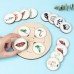 Christmas toys, gifts for children, wooden animals and plants, life cycle building blocks, puzzles, Montessori growth and evolution theory puzzle boards, cognitive toys