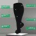 Fat and enlarged black fat compression socks super wide calf and knee length socks men's and women's pressure socks 2XL-7XL