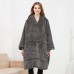 USB carbon fiber heated lazy blanket can be worn in winter, thick heating, washable lazy hoodie electric blanket