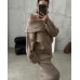 Winter Knitted Two Piece Set for Women Elegant Off Shoulder Sweater Pullover Top Slim Skirt Suit Fashion Office Ladies Outfits