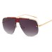 Hot Sale Irregular Mirror Sunglasses Men Half Metal Frame Sun Glasses Women Rimless UV400 Driving Gafas de sol Male