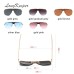 Hot Sale Irregular Mirror Sunglasses Men Half Metal Frame Sun Glasses Women Rimless UV400 Driving Gafas de sol Male