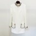 Fashion heavy industry nail bead inlaid diamond colored gemstone long sleeved dress