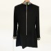 Fashion heavy industry nail bead inlaid diamond colored gemstone long sleeved dress