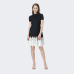 European and American summer new fashionable round neck slim fit A-line dress for women
