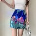Elegant and intellectual temperament large sequin splicing eye-catching and versatile slimming half skirt for women