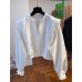 New fashionable and versatile loose and slimming short shoulder padded top for women