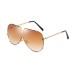 LEIDISEN  One Piece Sunglasses Men Brand Designer High Quality Oversized Sunglasses For Women Sunglass Metal UV400 Mirror
