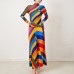New slim fit temperament top high waist half skirt two-piece set fashionable pleated striped contrasting suit for women