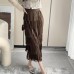 Design sense temperament tassel layered straight tube half skirt women's slim fit one-step skirt