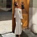 Subtle fairy style gentle one shoulder lace dress French style strapless waist cinched fish tail long skirt