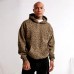 European and American leopard print hooded sweatshirt American retro loose new style