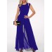 One piece slim fit women's round neck sleeveless hollow solid color jumpsuit