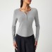 Round neck simple commuting versatile temperament top for women