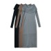 Fashionable multi-color one shoulder slit jumpsuit long skirt