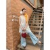 Perspective lace sleeveless dress for women