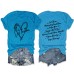 let them misunderstand you letter love print casual short sleeve