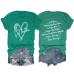 let them misunderstand you letter love print casual short sleeve
