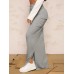 European and American solid color simple sexy skirt autumn and winter slim figure bag buttocks long skirt woman