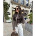 Spring and Autumn Sports Jacket Stand up Collar Loose Long Sleeve Women's Woolen Coat Jacket Top Spring and Autumn Sports Jacket Stand up Collar Loose Long Sleeve Women's Woolen Coat Jacket Top