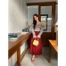 Umbrella skirt high waist A-line skirt for women