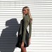 European and American high-end royal sister style T-shirt autumn and winter square collar tie slim temperament short top