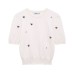 Jewelry bead decoration knitted top knitted skirt set