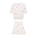 Jewelry bead decoration knitted top knitted skirt set
