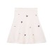 Jewelry bead decoration knitted top knitted skirt set
