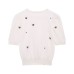 Jewelry bead decoration knitted top knitted skirt set