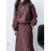 Short jacket jacket+drawstring skirt two-piece outdoor sports workwear set for women
