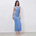 European and American elegant and sexy design dress with buttocks and long skirt women European and American elegant and sexy design dress with buttocks and long skirt women