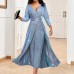 Fashionable Euro-american Dual-sided Sequined Long Gown Ins Strapless Sexy Jumpsuit For Banquets Parties