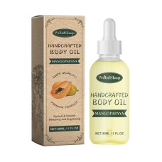 Mango Papaya Handcrafted Body Oil, Muscle Repair Blain Clean Moisturize Skin Shine Bright Essence