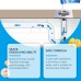 Drain Blockage Removal Powder, Kitchen Bathroom Floor Drain Pipe Cleaning Decontamination Desalting Odor Drain Blockage Removal Powder, Kitchen Bathroom Floor Drain Pipe Cleaning Decontamination Desalting Odor